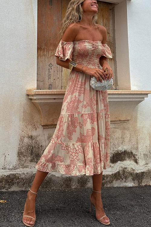 DUBROVNIK – Off Shoulder Midi Dress – 5967