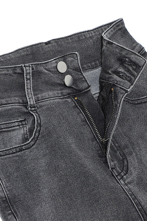 LYON – Distressed Bell Bottom Jeans – 1878