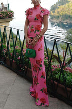 SALERNO – Cheongsam Maxi Dress – 9588