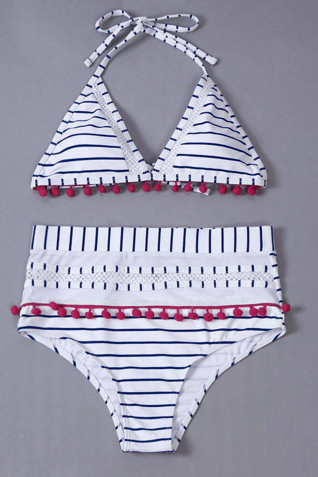 VENICE – Mesh Stripe Bikini Set – 9131