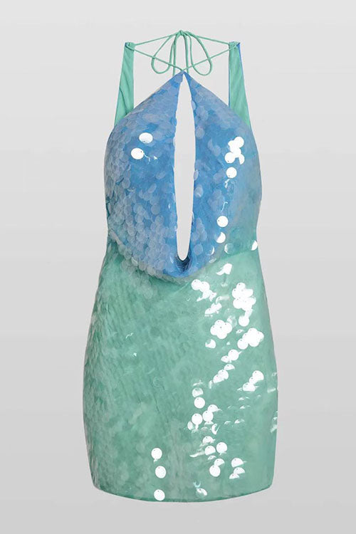 SANTORINI – Sequin Mini Dress – 4365