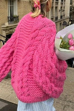 BUDAPEST – Oversized Cable Knit Sweater – 6908