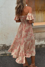 DUBROVNIK – Off Shoulder Midi Dress – 5967