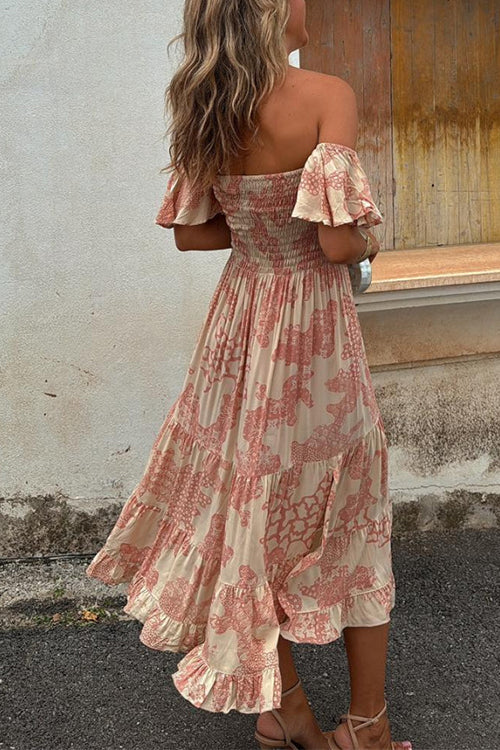 DUBROVNIK – Off Shoulder Midi Dress – 5967