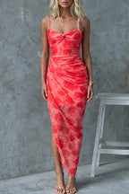 SANTORINI – Printed Maxi Dress – 3371