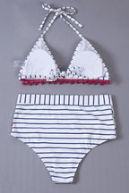 VENICE – Mesh Stripe Bikini Set – 9131