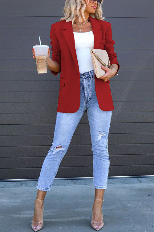 DUBROVNIK – Single Button Blazer – 5514