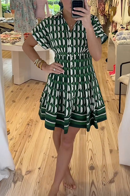 ALICANTE – Button Up Mini Dress – 6672