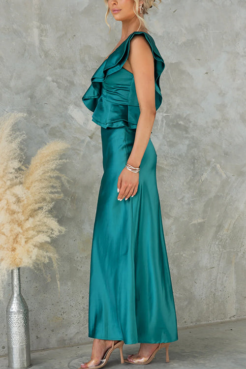 LYON – One Shoulder Maxi Dress – 7779