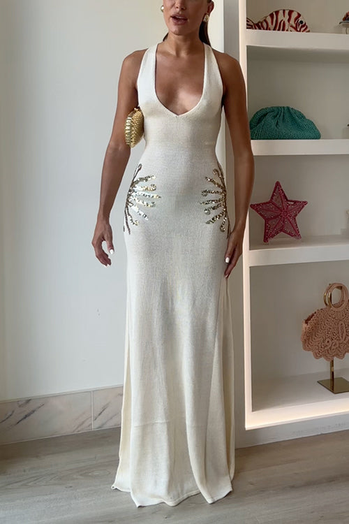 MARSEILLE – Sequin Maxi Dress – 7406