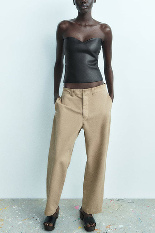 BIARRITZ – Strapless Metallic Top – 9498