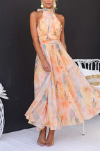 RHODES – Watercolor Maxi Dress – 6213