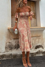 DUBROVNIK – Off Shoulder Midi Dress – 5967