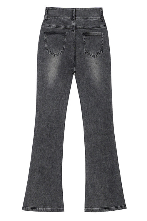 LYON – Distressed Bell Bottom Jeans – 1878