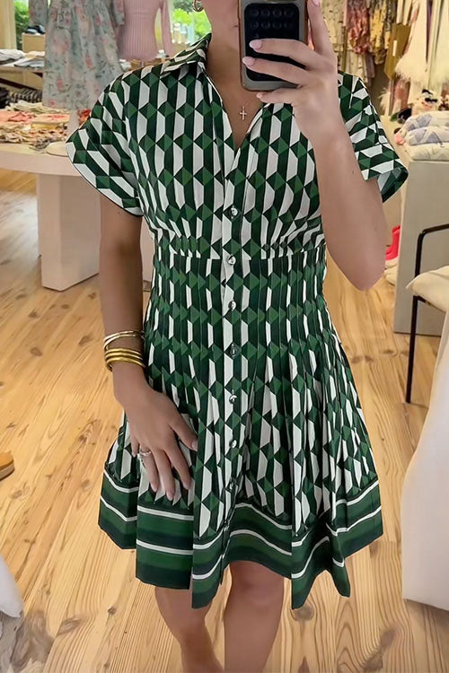 ALICANTE – Button Up Mini Dress – 6672