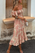 DUBROVNIK – Off Shoulder Midi Dress – 5967