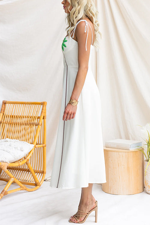 VENICE – Tie Shoulder Midi Dress – 1286