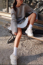 OSLO – Wool-blend Sweater Top – 7100