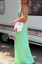 SANTORINI – Halter Maxi Dress – 4823