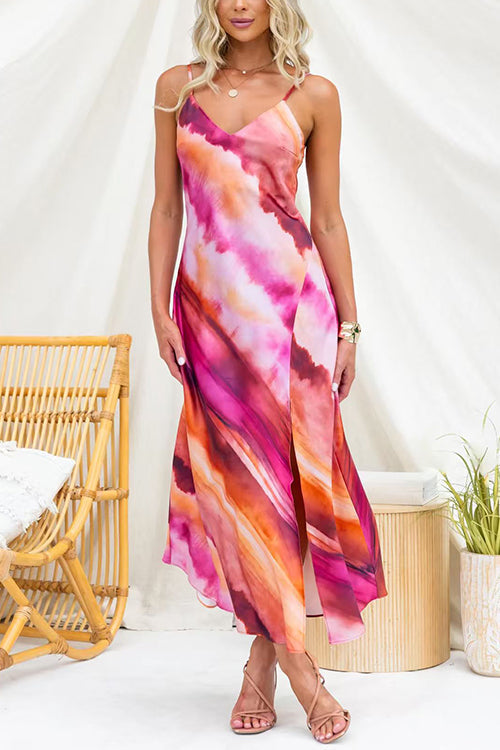 MADRID – Tie Dye Midi Dress – 2454