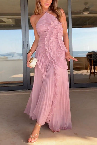 SEVILLE – Halter Maxi Dress – 8644