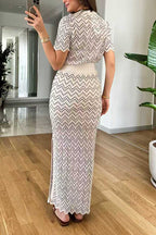 MONACO – High Rise Maxi Skirt – 7012