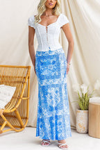 VALLETTA – Floral Maxi Skirt – 1330