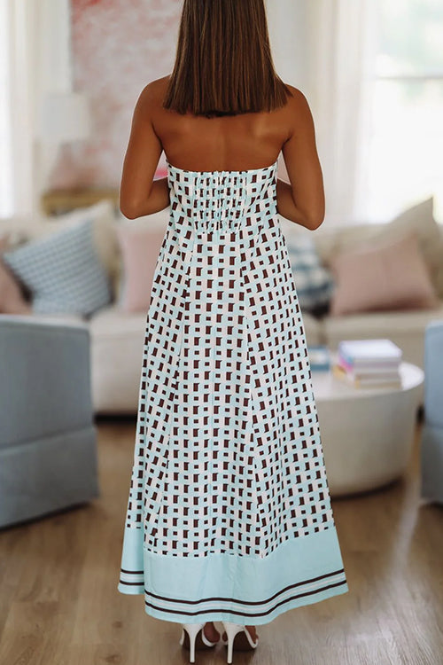 MALAGA – Strapless Maxi Dress – 9487