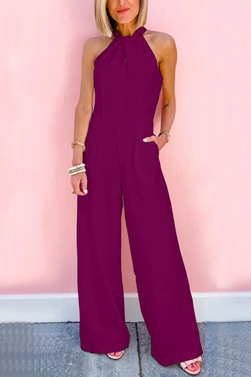IBIZA – Halter Wide Leg Jumpsuit – 6530