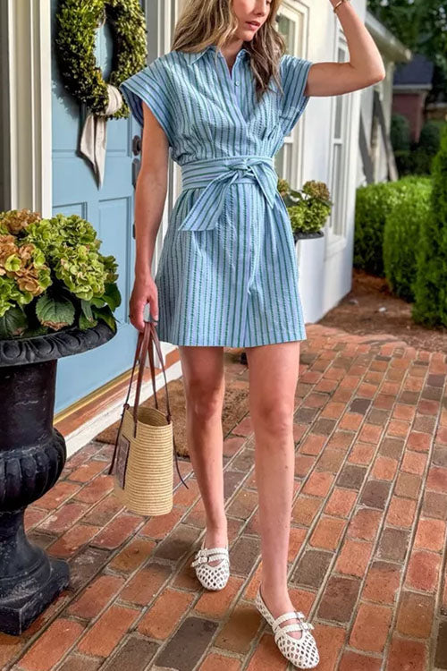 PALMA – Button Down Mini Dress – 3568