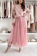 PORTO – Mesh Maxi Skirt – 5658