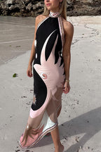 SALERNO – Halter Midi Dress – 4119