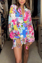 SPLIT – Wrap Mini Dress – 4875