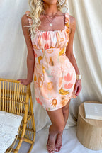 PORTO – Square Neck Mini Dress – 3572