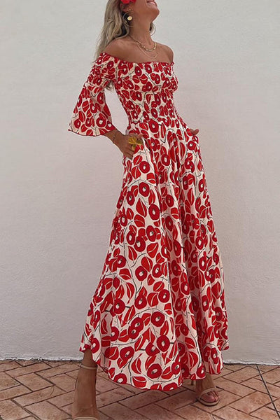 MADRID – Off Shoulder Maxi Dress – 2464