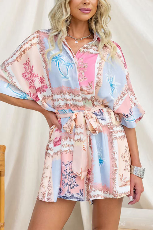 SANTORINI – Button Up Romper – 3411