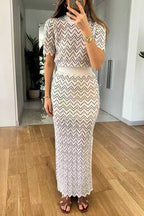 PALERMO – Crewneck Zigzag Top – 2068