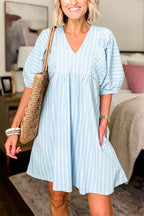 SALERNO – Striped Babydoll Dress – 6864