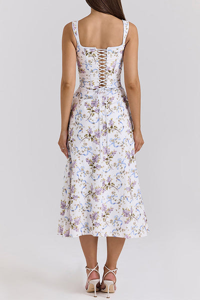 LISBON – Bloemen Midi Jurk – 8682