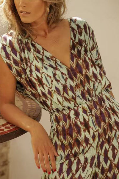 MONTPELLIER – Bedrukte V-Hals JumpPak – 8604