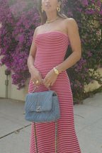 VALLETTA – Strapless Bodycon Maxi – 7154