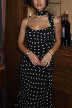 VALLETTA – Polka Dot Maxi Dress – 1374