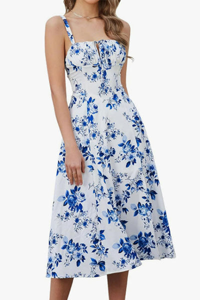 MADRID – Lace-up Midi Dress – 9640