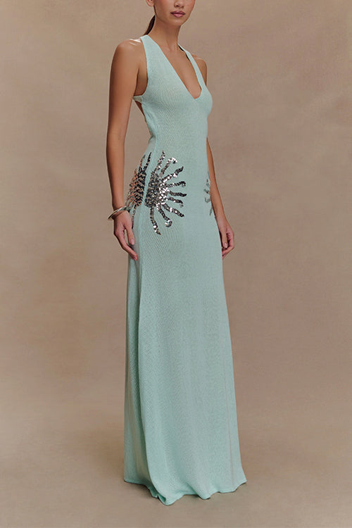 MARSEILLE – Sequin Maxi Dress – 7406