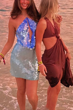 SANTORINI – Sequin Mini Dress – 4365