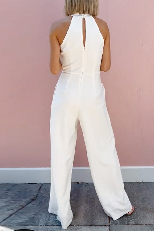 IBIZA – Halter Wide Leg Jumpsuit – 6530