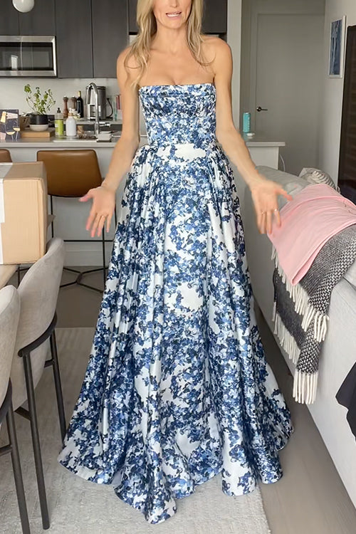 VALENCIA – Strapless Maxi Dress – 9613