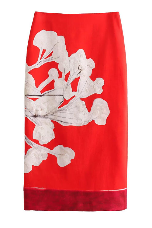 VALENCIA – Pencil Midi Skirt – 6661