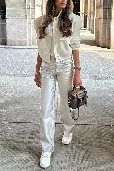 VALLETTA – Cropped Bomber Jacket – 1592