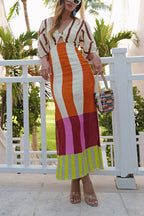 MILAN – Printed Midi Dress – 3640